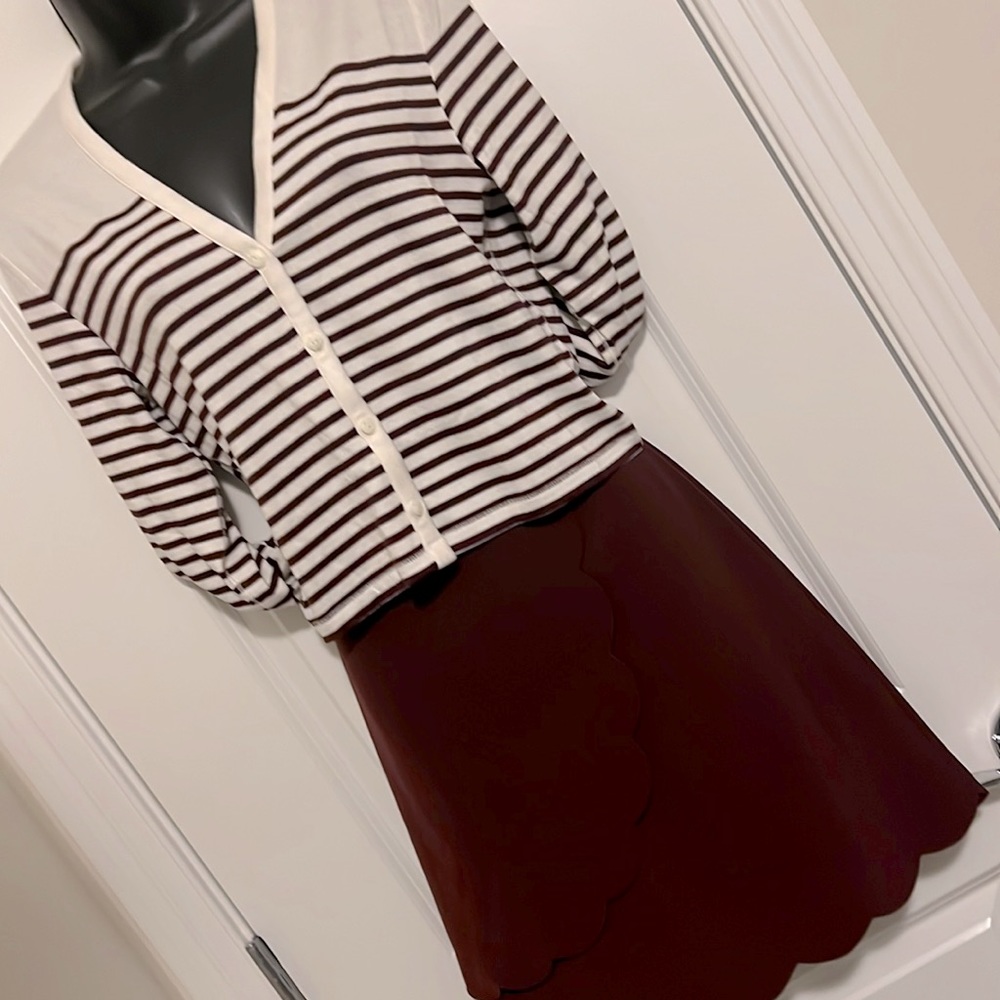 Ted Baker A-line raffles mini skirt